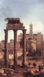 Rom: Ruinen des Forums, Blick auf das Kapitol